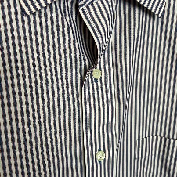 Brooks Brothers Blue/Red Striped Regent Dress Shirt Size 16.5 - Picture 3 of 8